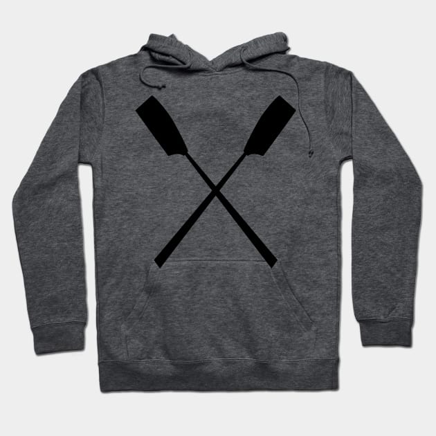 Crossed Oars Hoodie by Teamtsunami6